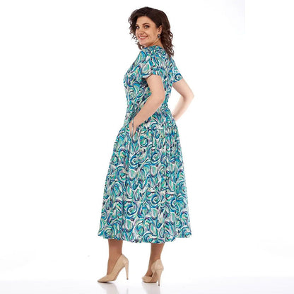 🎉Summer Patterned Chiffon Dress