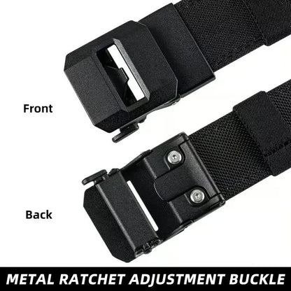 Automatic Buckle Stretch Nylon Belt For Men