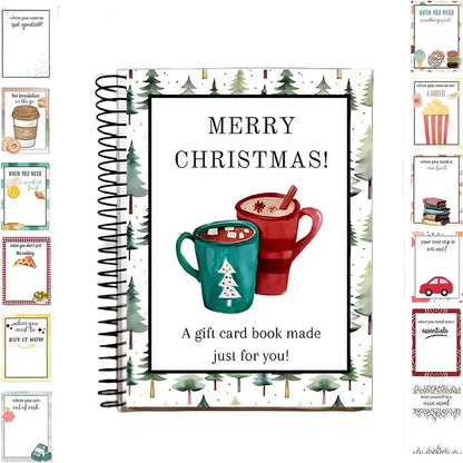 🎄🎁🎅DIY Spiral-Bound Christmas Gift Card Album with Surprise Pages👍