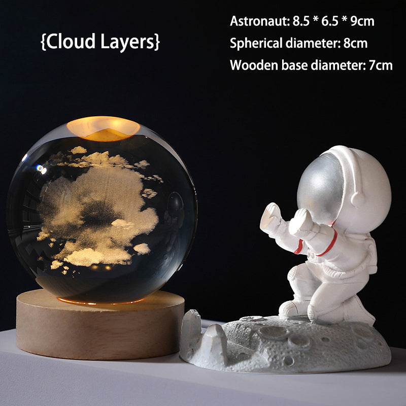 💞50K+ SOLD!💫🌌 Bring the Galaxy into Your Room. 3D Crystal Ball Night Light – 50% OFF! ✨🌙