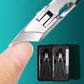 🔥 Splashproof 25° Beveled Edge Nail Clippers 3-Piece Set