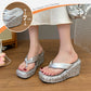 👠Women's Thick-Soled Sequined Flip-Flops