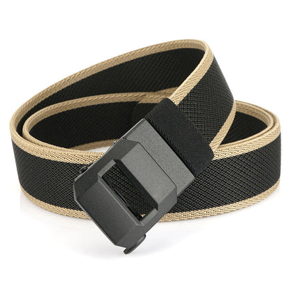Automatic Buckle Stretch Nylon Belt For Men