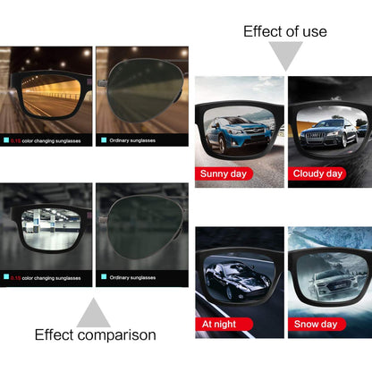 🕶️Smart Photochromic Polarized Sunglasses