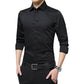 Men's Solid Long Sleeve Wrinkle-Free Formal Casual Shirt（50% OFF）