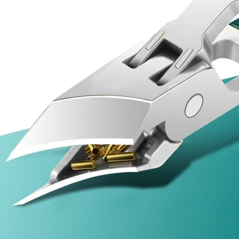 🔥 Splashproof 25° Beveled Edge Nail Clippers 3-Piece Set