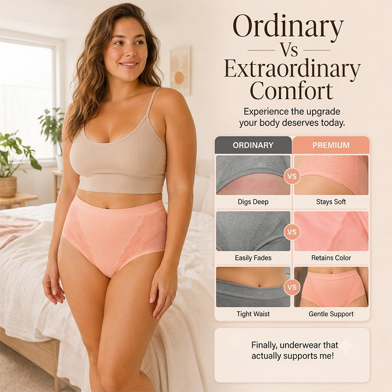 【🎁Mother's Day Gift】Plus Size High Waist Leak Proof Cotton Panties