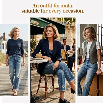 Women’s Retro Cropped Straight-Leg Jeans