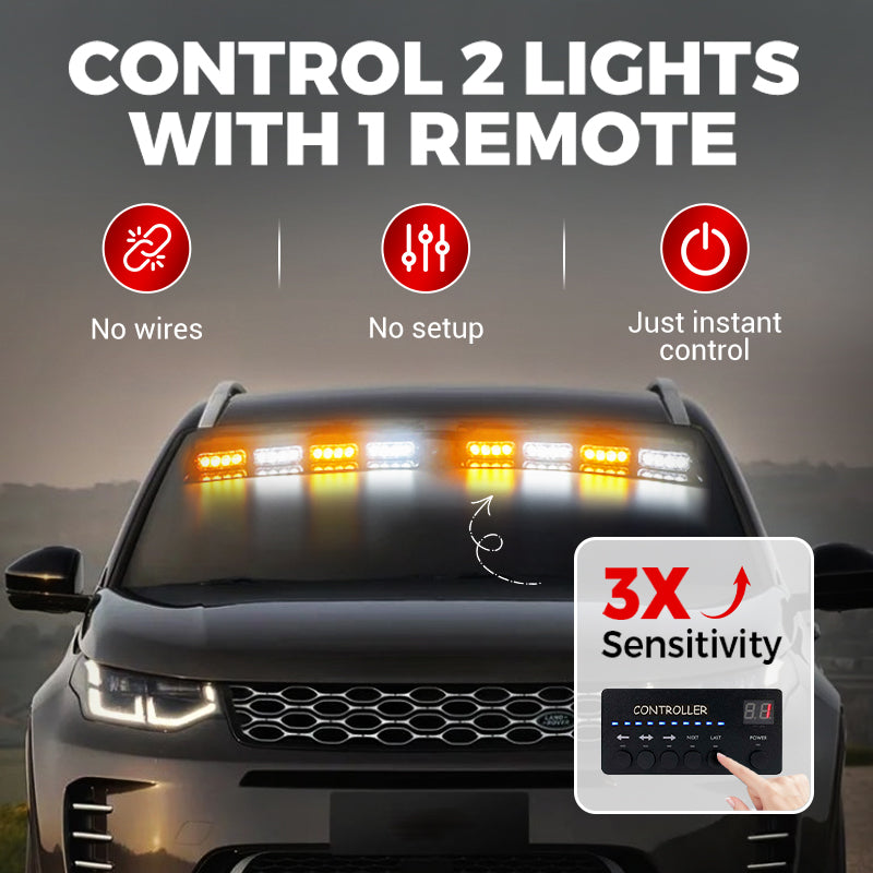 Windshield Suction Cup Strobe Warning Light for Vehicles🚗