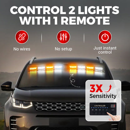 Windshield Suction Cup Strobe Warning Light for Vehicles🚗