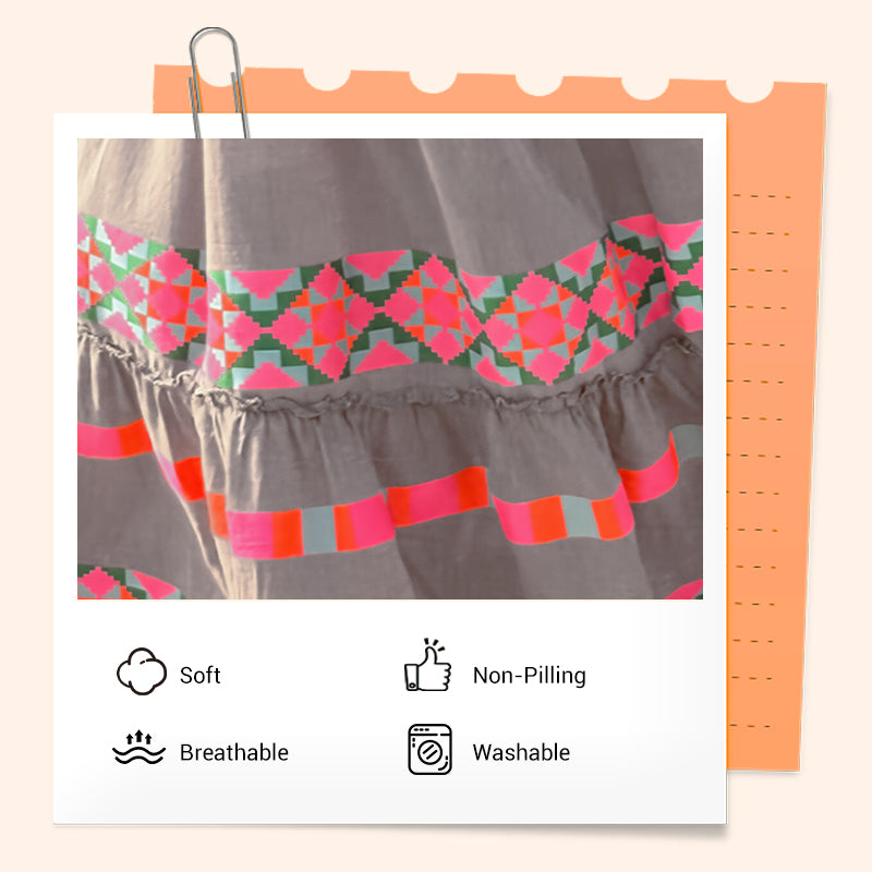 💕Women's Loose V-Neck Vintage Stripe Pattern Sleeveless Dress