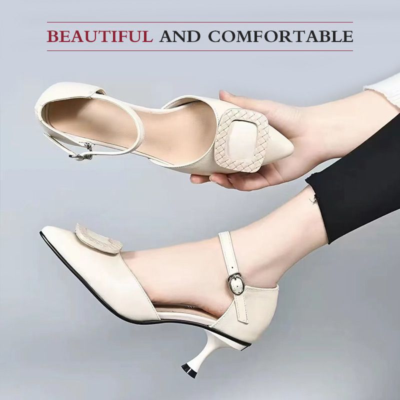 【🎁Mother's Day Gift】Pointed Toe High Heel Closed Toe Sandals