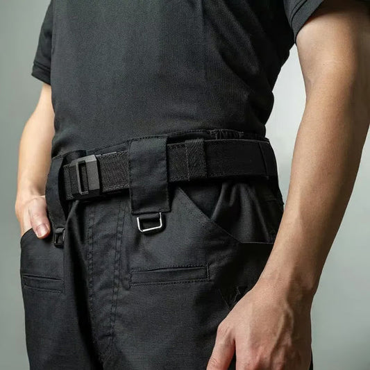 Automatic Buckle Stretch Nylon Belt For Men