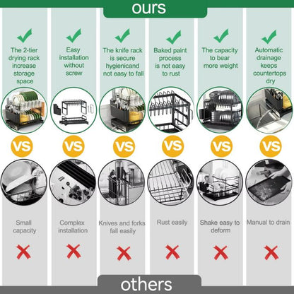 🔥50％ OFF🔥Premium 2-Tier Dish Rack