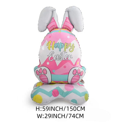 🎁Easter Early Bird Sale🐰Giant 3D Standing Bunny Balloon Self-Supporting Festive Cheer