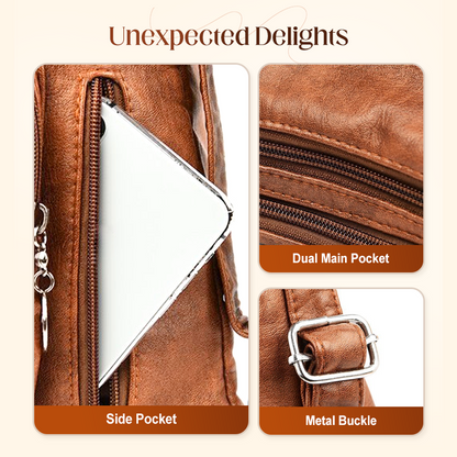 Convertible Multi-Pocket Shoulder Bag for Women