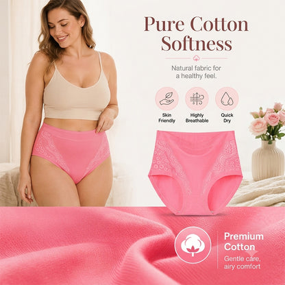 【🎁Mother's Day Gift】Plus Size High Waist Leak Proof Cotton Panties