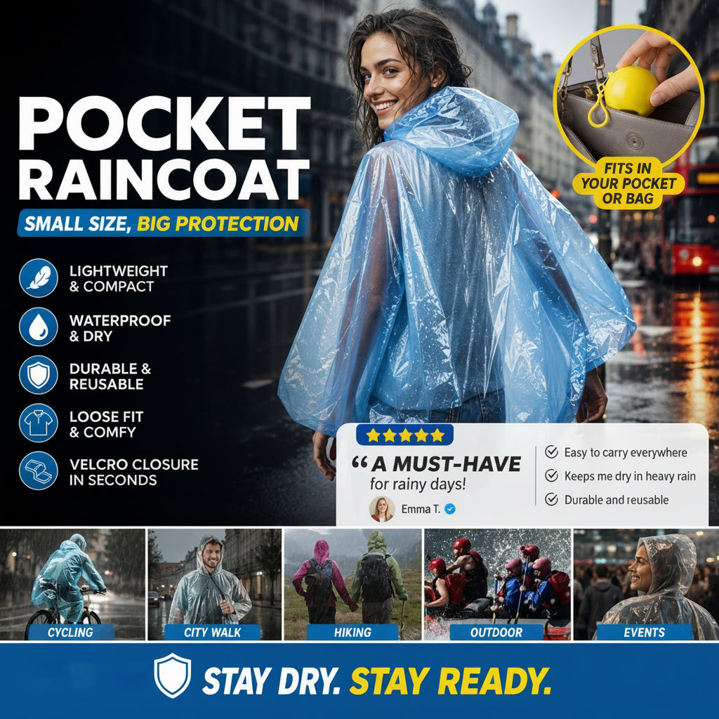 ⏳Time-Limited Special⏰Mini Ball Shape Disposable Raincoat – Ultra‑compact ball packaging fits in any bag, purse or glove box. Waterproof & easy to use – always ready for sudden showers! 🌧️✨