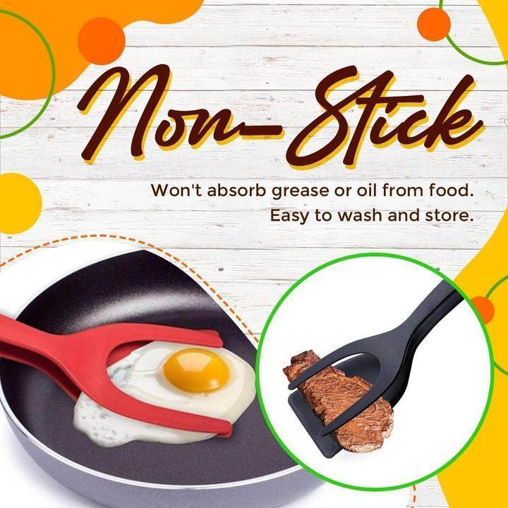 🌞Summer Hot Price !!🔥2 In 1 Grip Flip Tongs