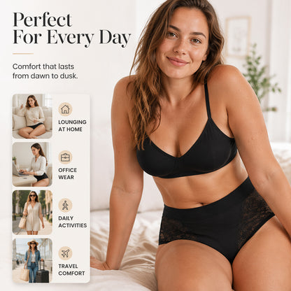 【🎁Mother's Day Gift】Plus Size High Waist Leak Proof Cotton Panties