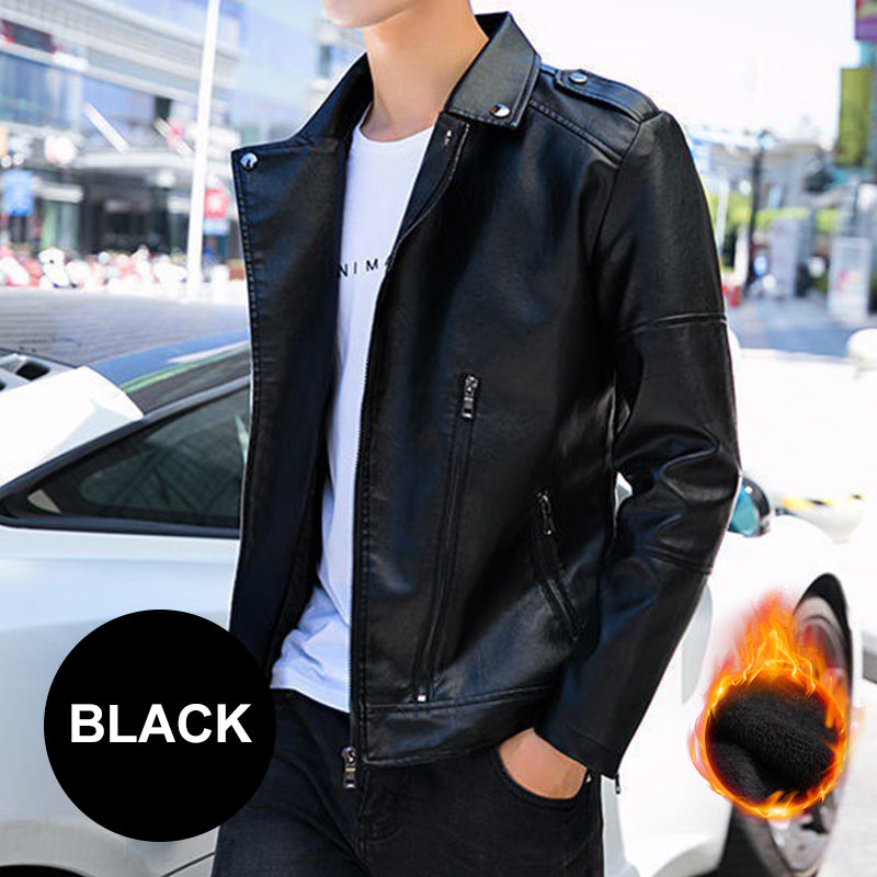 [Best Gift For Him] Men's Cool Leather Jacket（Great Sale⛄BUY 2 Get 5% OFF）