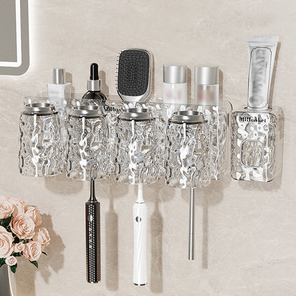 ✨Glacier Pattern Non Punching Toothbrush Shelf