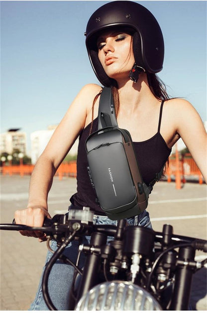 【🎁Mother's Day Gift】USB charging sport sling Anti-theft shoulder bag