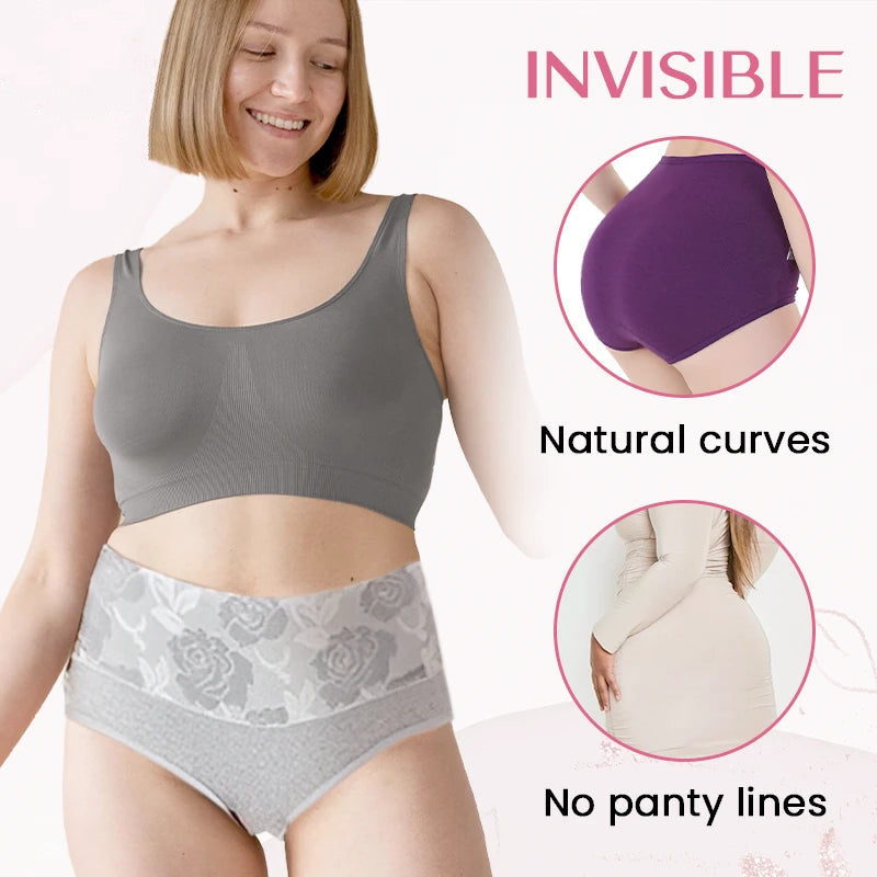 ✨ BUY 5 GET 5 FREE✨Cotton High Waist Abdominal Slimming Hygroscopic Antibacterial Underwear