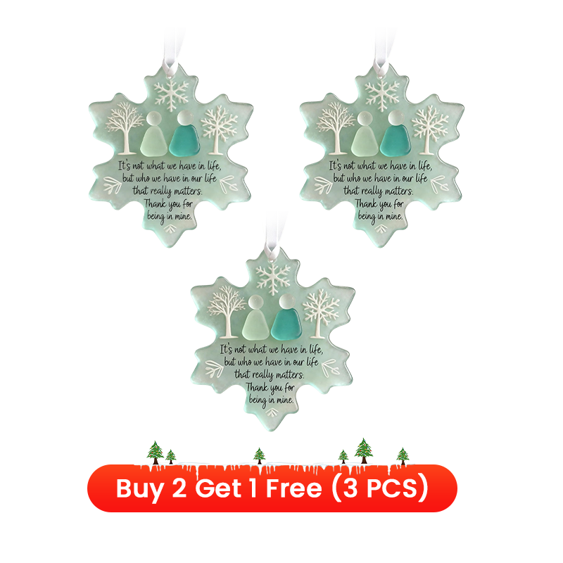 🎉 2026 Sale — Over 20,800 Sold!❄ Snowflake-Shaped Sea Glass Friendship Decor – Handcrafted ✨
