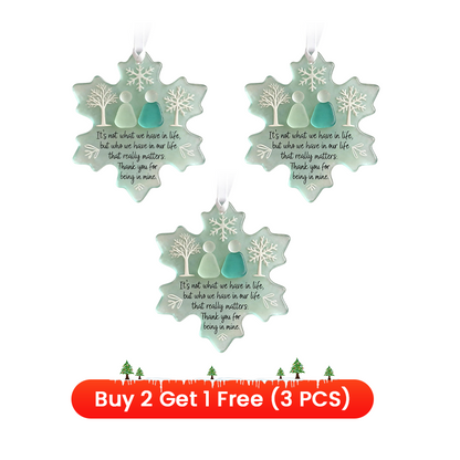 🎉 2026 Sale — Over 20,800 Sold!❄ Snowflake-Shaped Sea Glass Friendship Decor – Handcrafted ✨