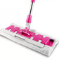 Flat Mop with Stainless Steel Handle, come with Reusable Washable Mop Cloths