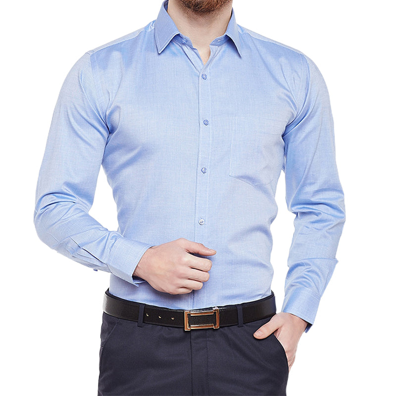 Men's Solid Long Sleeve Wrinkle-Free Formal Casual Shirt（50% OFF）