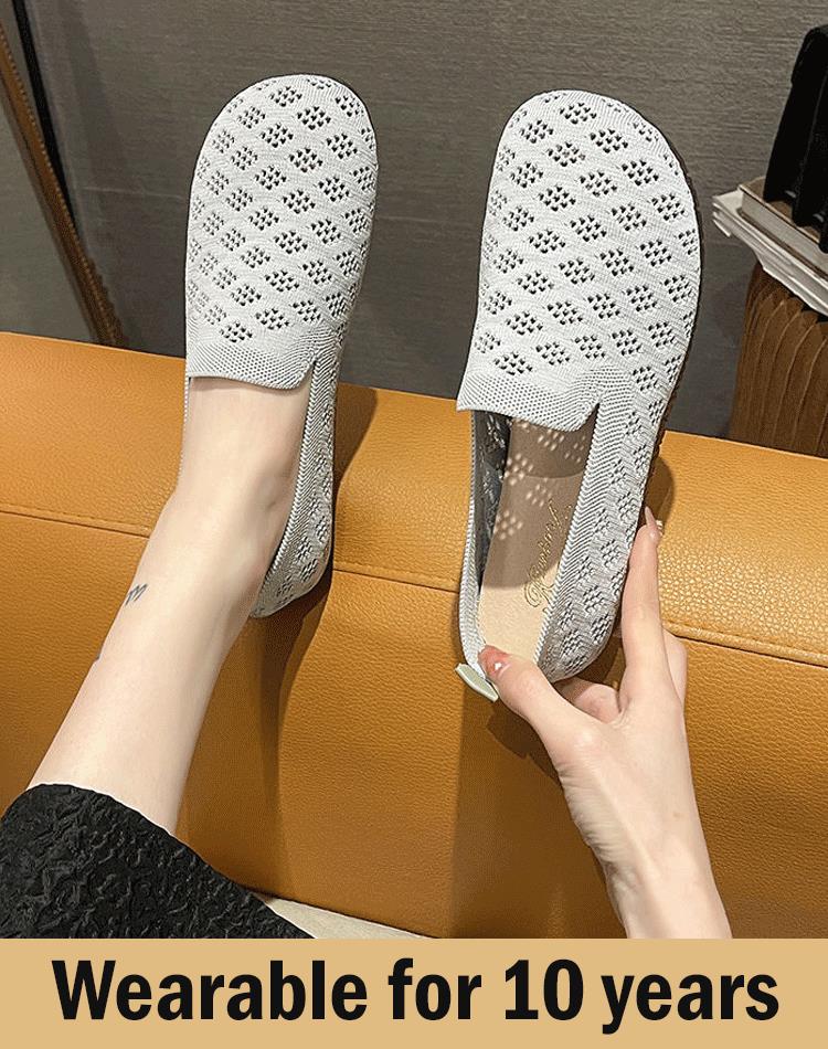 Soft-soled, Woven, Hollow Women's Shoes