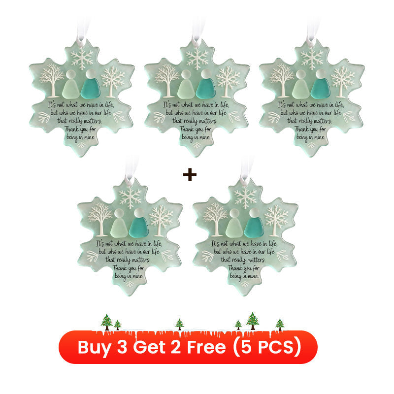 🎉 2026 Sale — Over 20,800 Sold!❄ Snowflake-Shaped Sea Glass Friendship Decor – Handcrafted ✨
