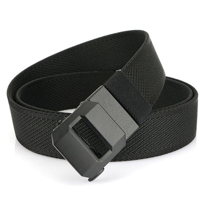 Automatic Buckle Stretch Nylon Belt For Men