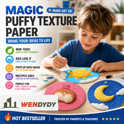 🎨✨Magic Fluffy Pigments, Pigment Paper, DIY Paintbrushes