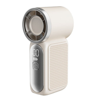 🌬️ Turbo Handheld Fan – LED Display, 6 Speeds, 3000mAh 🔋