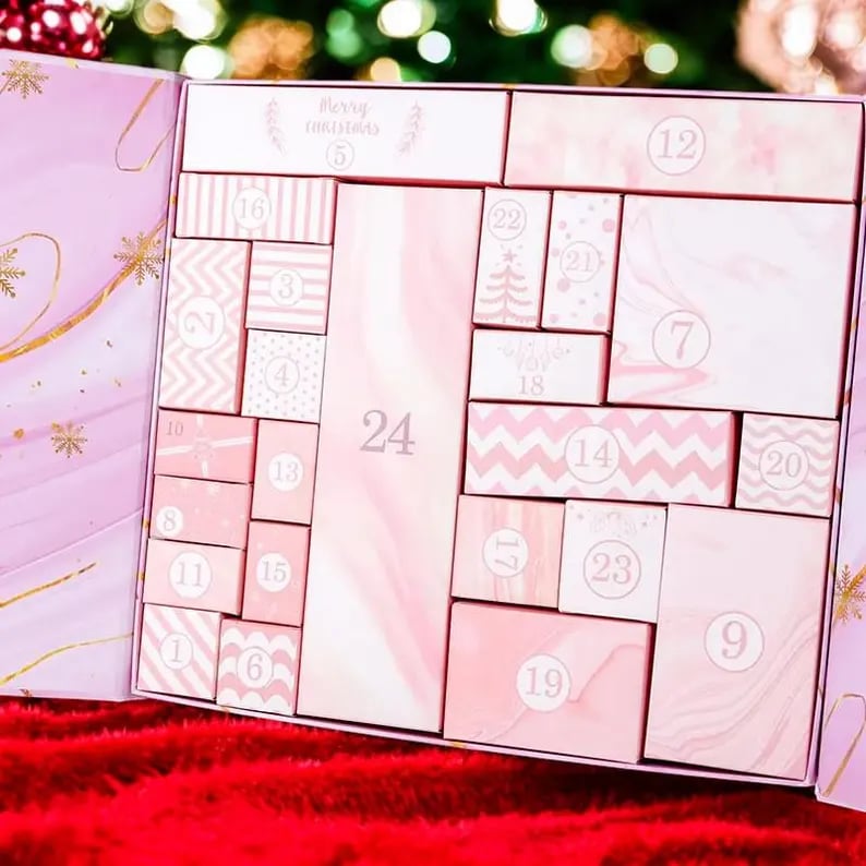 🎁 24 Days of Surprises — Pink Marble Advent Calendar 2025