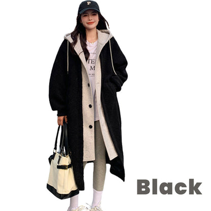 🎅🎄Christmas Sale🥳 2-Layered Faux Lambswool Hooded Coat Jacket(Great Sale⛄BUY 2 Get 5% OFF)