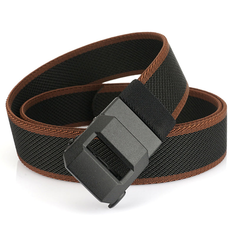 Automatic Buckle Stretch Nylon Belt For Men
