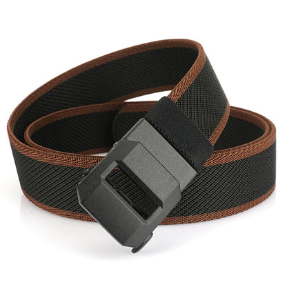 Automatic Buckle Stretch Nylon Belt For Men