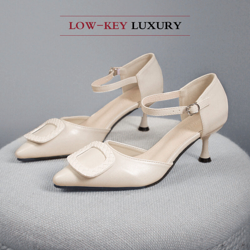 【🎁Mother's Day Gift】Pointed Toe High Heel Closed Toe Sandals