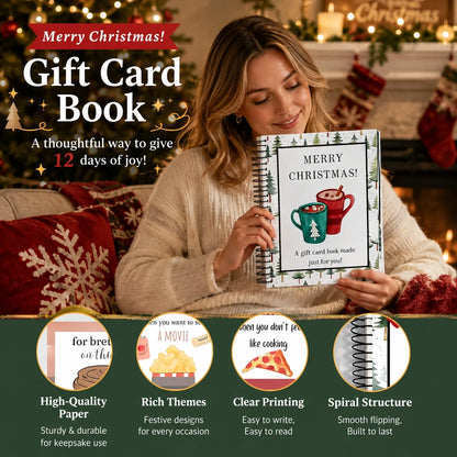 🎄🎁🎅DIY Spiral-Bound Christmas Gift Card Album with Surprise Pages👍