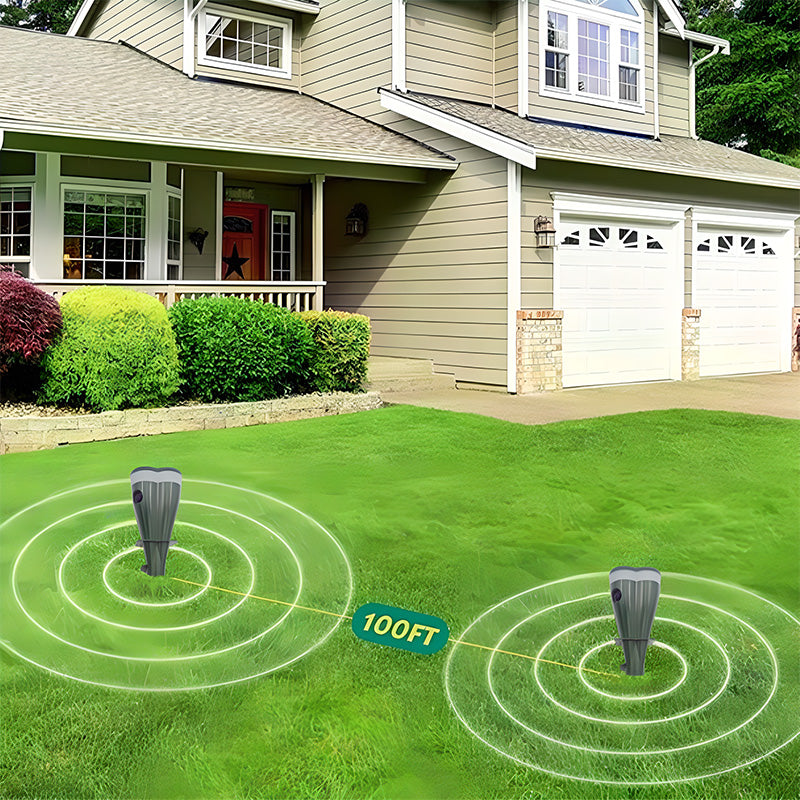 🔥 Solar Powered Waterproof Screw Mole Repellent