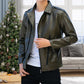 [Best Gift For Him] Men's Cool Leather Jacket（Great Sale⛄BUY 2 Get 5% OFF）