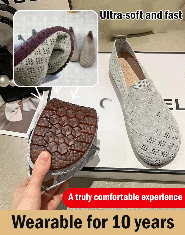 Soft-soled, Woven, Hollow Women's Shoes