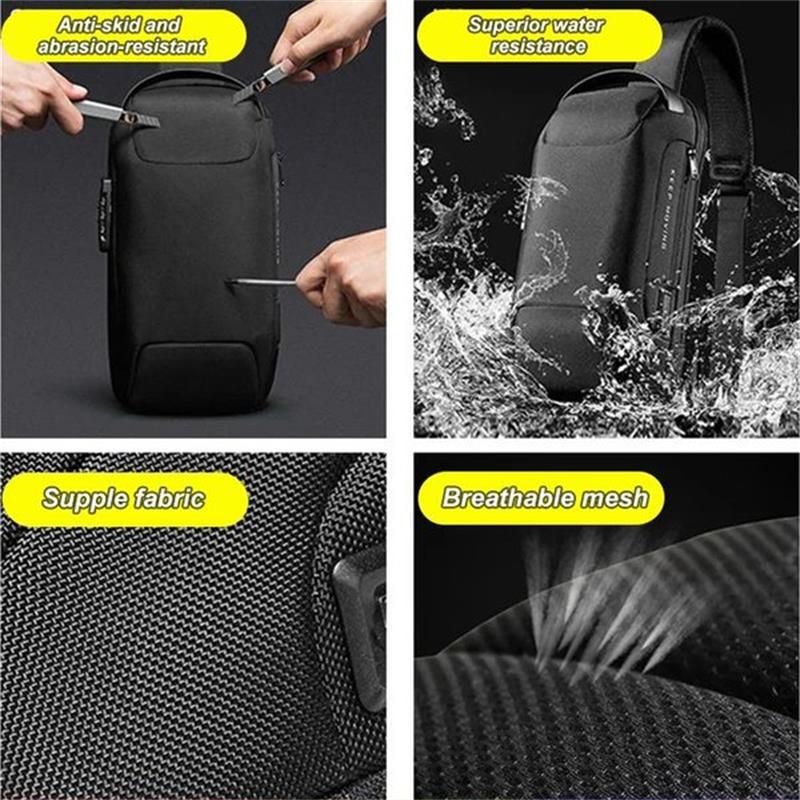 【🎁Mother's Day Gift】USB charging sport sling Anti-theft shoulder bag