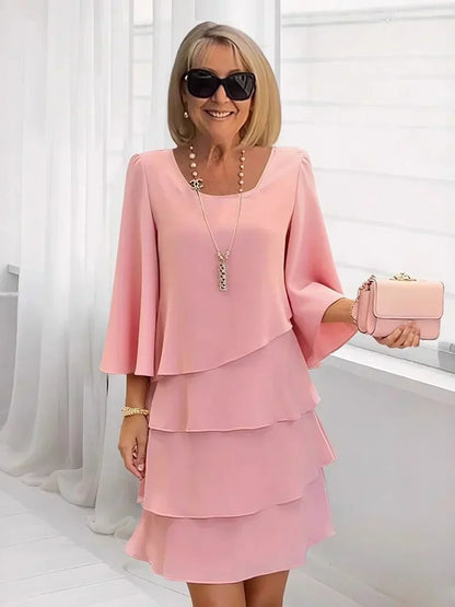 💃Women's Tiered Ruffle Dress with Flared Sleeves