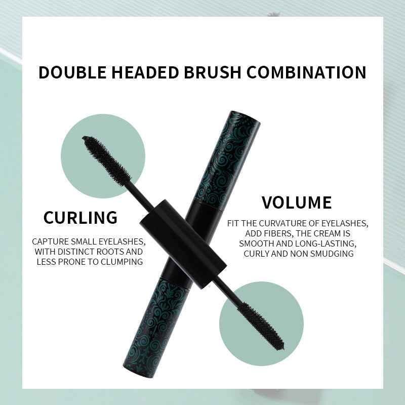 2-In-1 Waterproof Long Lasting Black Mascara