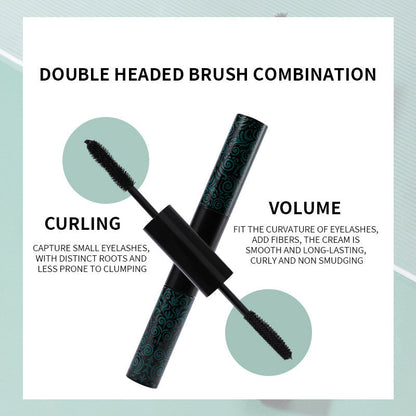2-In-1 Waterproof Long Lasting Black Mascara